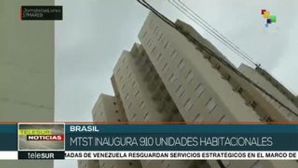Entrega MTST 910 unidades habitacionales en Sao Paulo