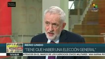 Líder opositor Jeremy Corbyn llama a elecciones