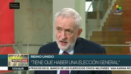 Líder opositor Jeremy Corbyn llama a elecciones