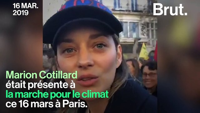 C’est une marche pour l'humanité , a réagi Marion Cotillard à la Marche du siècle pour le climat