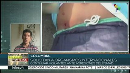 Gobierno colombiano reprime a indígenas y campesinos