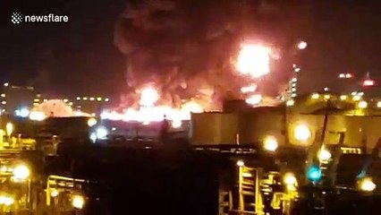 Houston Deer Park fire at gas plant causes enormous pillar of smoke