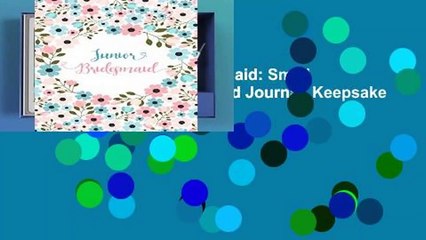 Full version  Junior Bridesmaid: Small Floral Notebook - Blank Lined Journal, Keepsake Diary for