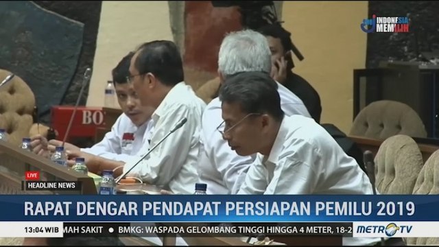 Komisi II Gelar RDP dengan KPU-Bawaslu Bahas Persiapan Pemilu