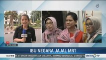 Iriana Joko Widodo dan Mufidah Kalla Jajal MRT Jakarta