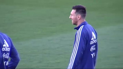 Messi vuelve a la selección argentina y se entrena en Valdebebas