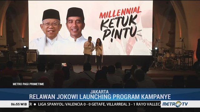 Relawan Jokowi-KH Ma'ruf Luncurkan Aplikasi Millennial Ketuk Pintu
