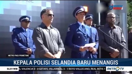 Kepala Polisi Selandia Baru Menangis saat Berpidato