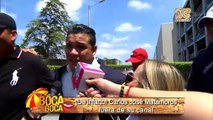 Carlos José Matamoros fuera del canal donde trabajaba