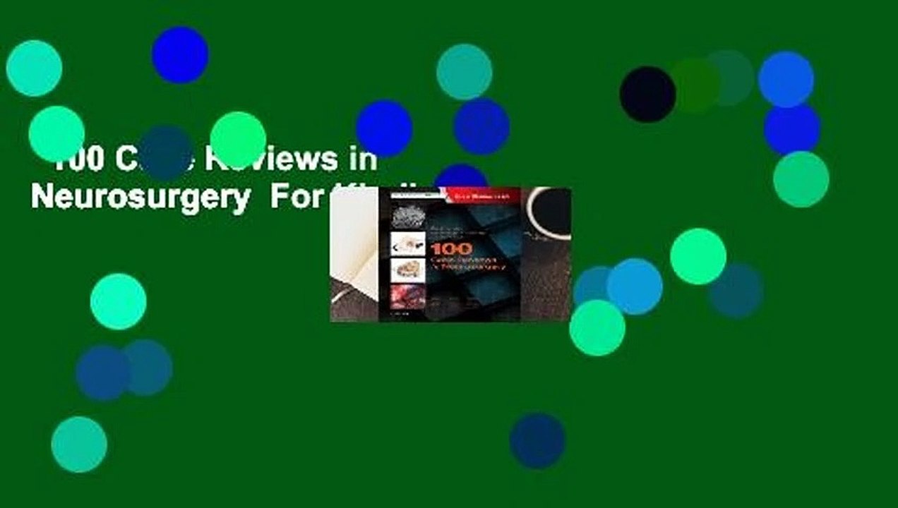 100 Case Reviews in Neurosurgery  For Kindle