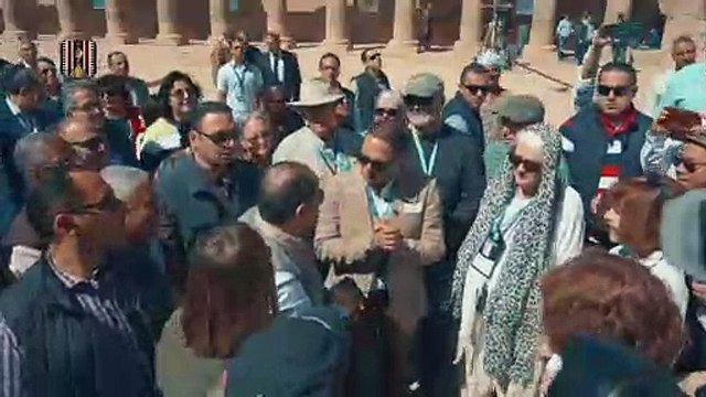 رحلة السيسى فى معبد فيلة بأسوان رفقة شباب عربى وإفريقى