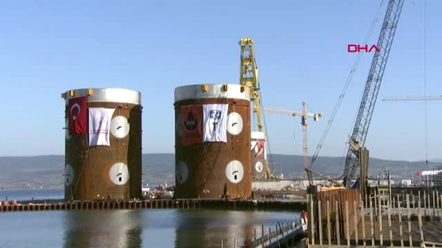 Çanakkale-Cumhurbaşkanı Erdoğan 1915 Çanakkale Köprüsü İnşaatında Brifing Alıyor-1