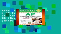 About For Books  Barron s AP French Language and Culture with MP3 CD (Barron s AP French (W/CD))