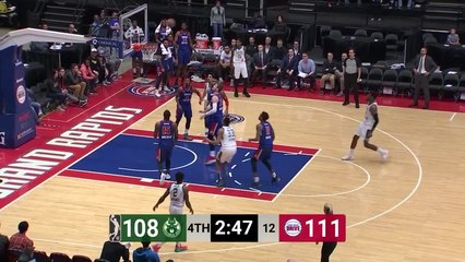 Shevon Thompson Posts 20 points & 13 rebounds vs. Grand Rapids Drive