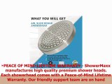 ShowerMaxx Luxury Spa Grade Rainfall High Pressure Shower Head 6  Removable Water