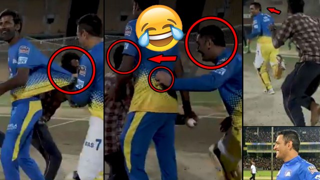 IPL 2019: MS Dhoni Plays Again With A Fan During IPL Practice | Oneindia Telugu