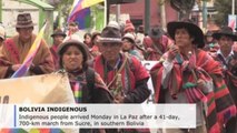 Indigenous people demand their rights in La Paz after 41-day march