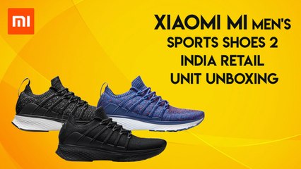 Xiaomi Mi Men's Sports Shoes 2 India retail unit unboxing