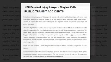 Niagara Falls Injury Lawyer - KPC Personal Injury Lawyer (800) 234-6145