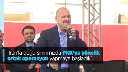 'İran'la doğu sınırımızda PKK'ya yönelik ortak operasyon yapmaya başladık'