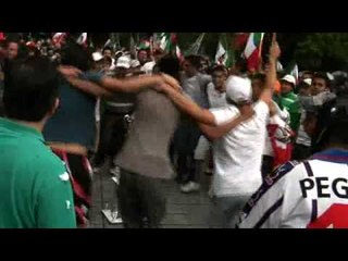 México 5-0  Festejos  en el Ángel