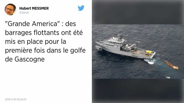 Naufrage du Grande America. Des barrages flottants mis en place pour la première fois
