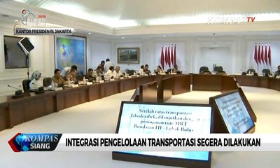 Pimpin Ratas, Presiden Jokowi Minta Integrasi Pengelolaan Transportasi Segera Dilakukan