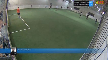 But de Benoît  (25-1) - FITZROY FOOTBALL CLUB  Vs LES CASSE NOISETTES  - 18/03/19 21:00 - LIGUE 4