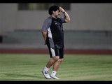 Primer entrenamiento de Maradona en Emiratos