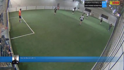 But de Benoît  (36-1) - FITZROY FOOTBALL CLUB  Vs LES CASSE NOISETTES  - 18/03/19 21:00 - LIGUE 4