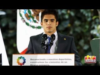 Reconoce Felipe Calderón a medallistas olímpicos en Los Pinos