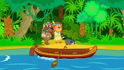 Lion de la Famille de M. Épouvantail de protéger les Cultures de dessin animé pour les Enfants