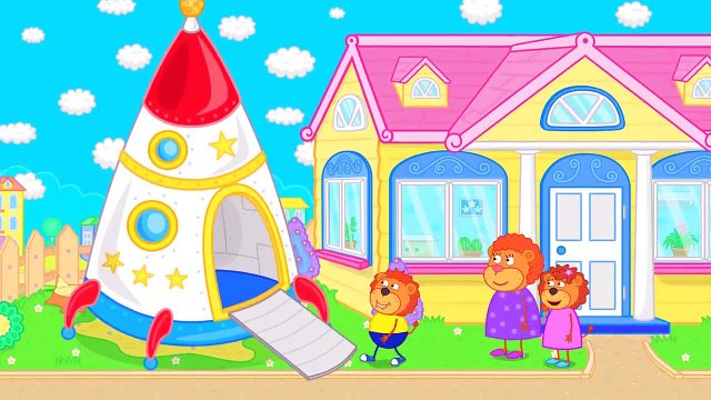 Lion de la Famille des concerts de Piano dessin animé pour Enfants