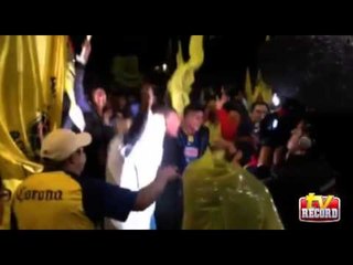 Americanistas festejan en el Ángel de la Independencia