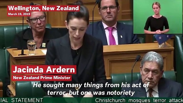 New Zealand PM Jacinda Ardern Vows Never To Say Christchurch Gunman's Name