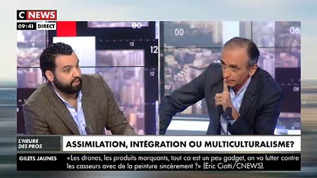 Yassine Belattar accuse Eric Zemmour d'être responsable de la mort des 50 musulmans en Nouvelle-Zélande dans deux mosquées - VIDEO