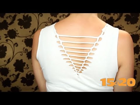 Tutorial: Recicla tus playeras con un escote muy sexy