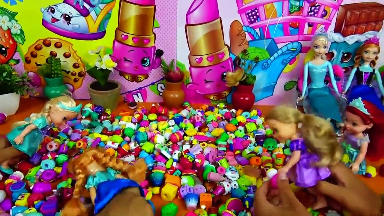 Cool Shopkins JEU! Elsa, Anna, Raiponce Et Ariel les tout-petits JOUENT