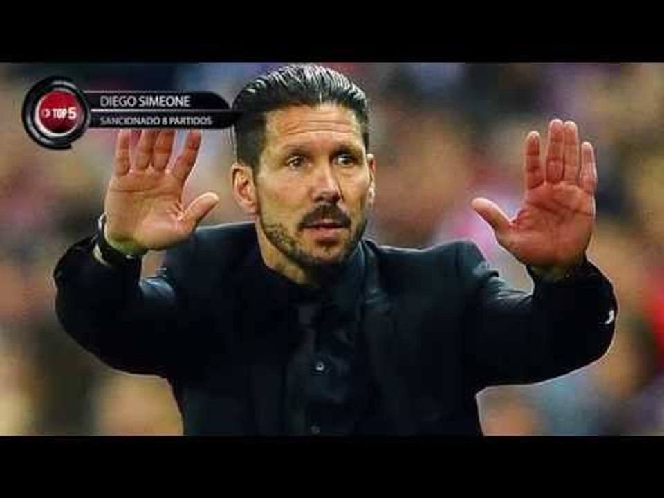 Simeone, suspendido ocho partidos