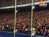 Vive con Mariana Zacarías el ambiente del Calderón en el triunfo del Atlético en Champions