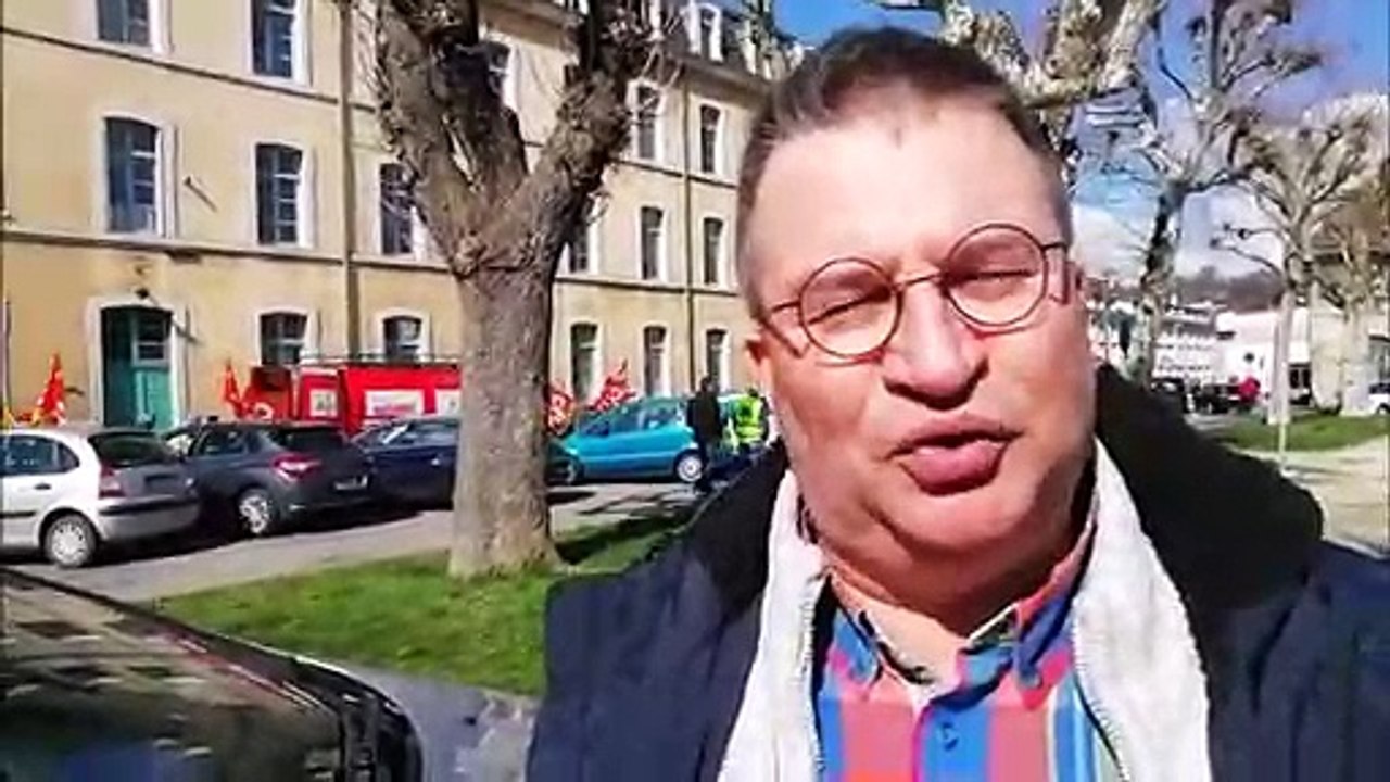 Manifestation du 19 mars : Interview de Pascal Baullard, agent des impôts à Vesoul