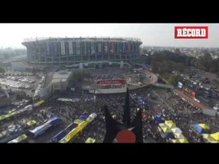 Panorámica del Azteca durante el América-Cruz Azul