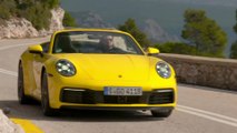 Porsche 911 Carrera 4S Cabriolet in Racing Yellow Driving Video