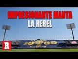 La Rebel despliega impresionante manta previo al Pumas vs América