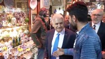 Binali Yıldırım, İstanbul Kapalı Çarşı esnafını ziyaret etti - İSTANBUL