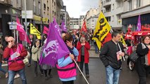 Manifestation contre les réformes du gouvernement dont le projet de loi Blanquer
