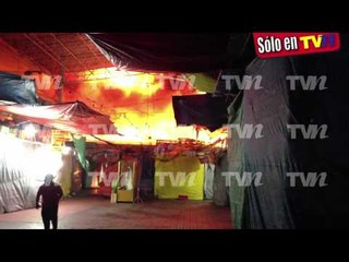 Incendio en mercado de La Merced