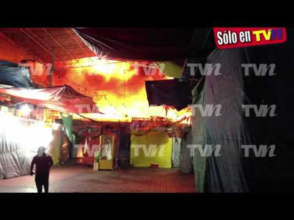 Incendio en mercado de La Merced