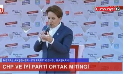 Akşener, Erdoğan'ın videosunu izletti