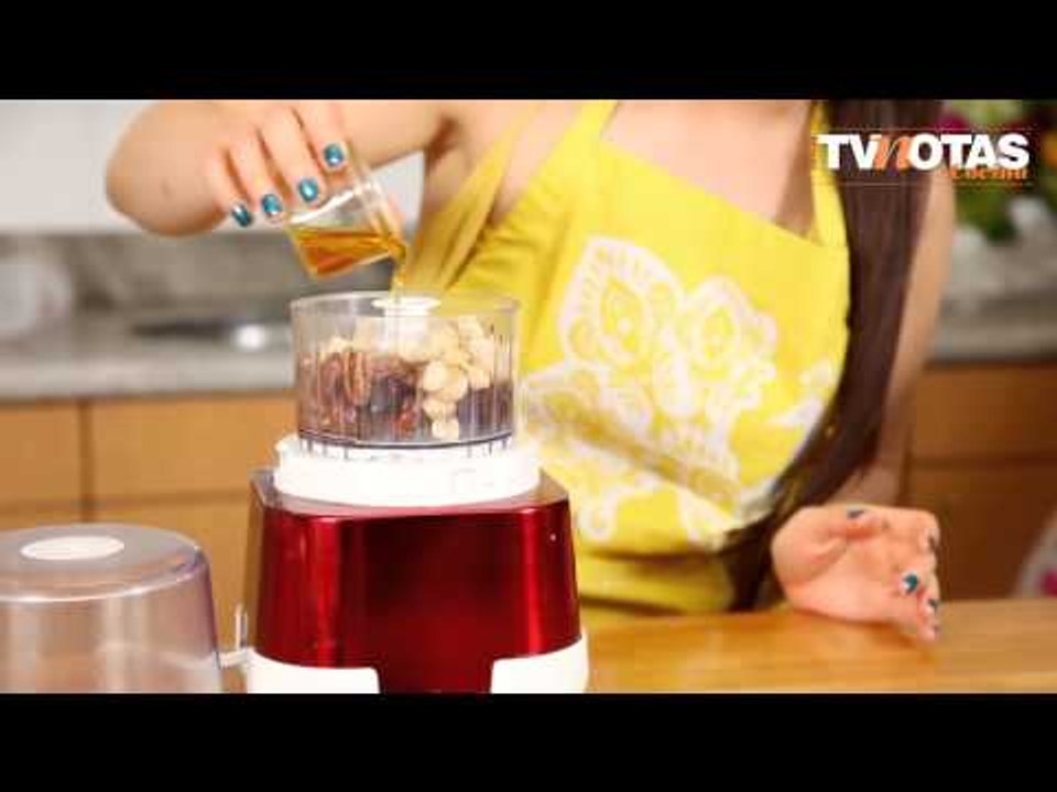 Claudia Lizaldi cómo preparar pie crudivegano en el Especial Cocina TVNotas